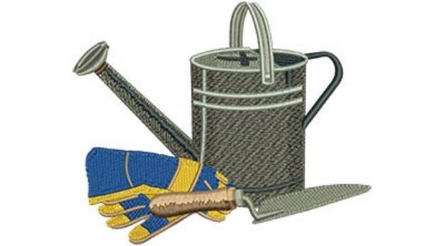 Picture of Gardening Tools Machine Embroidery Design