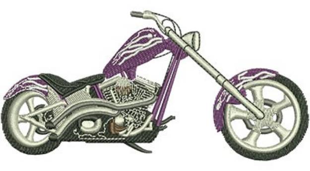 Picture of Purple Lightning Chopper Machine Embroidery Design