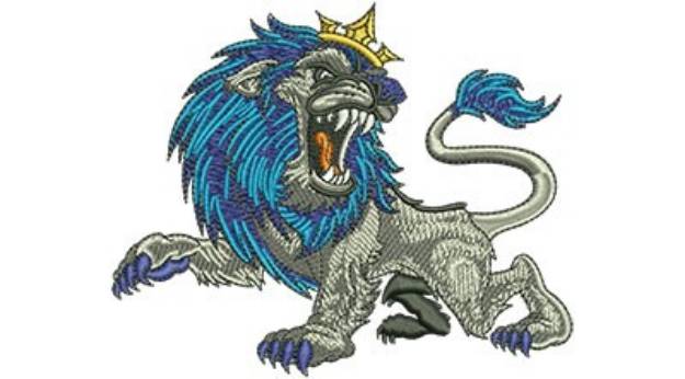 Picture of Roaring Lion Machine Embroidery Design
