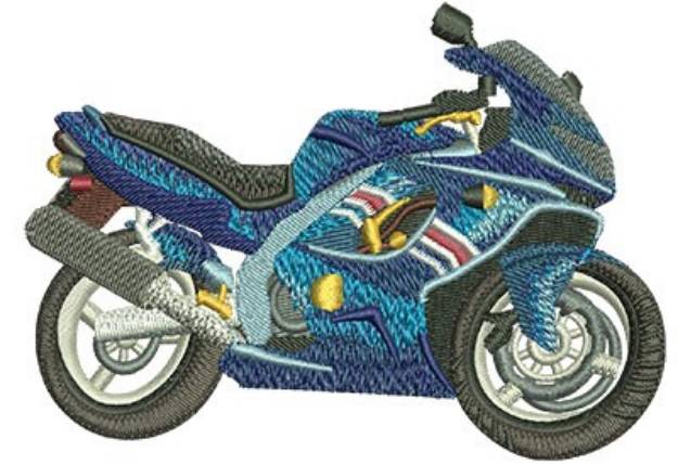 Picture of Street Bike Machine Embroidery Design