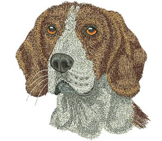 Picture of Beagle Face Machine Embroidery Design