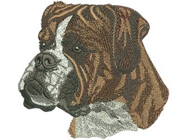 Picture of Boxer Face Machine Embroidery Design