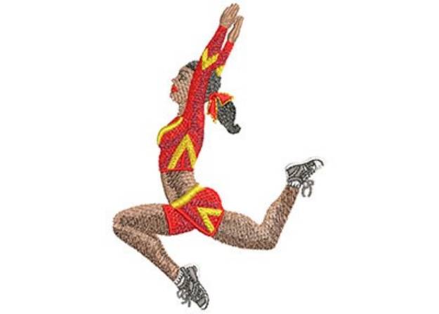 Picture of Cheerleading Jump Machine Embroidery Design