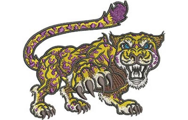 Picture of Cartoon Jaguar Mascot Machine Embroidery Design
