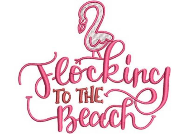 Picture of Flocking To The Beach Machine Embroidery Design