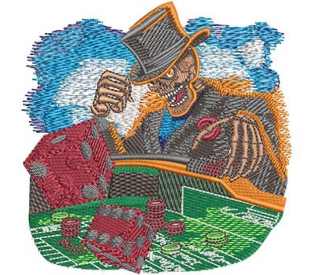 Picture of Shooting Craps Machine Embroidery Design