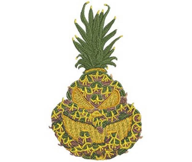 Picture of Pineapple Jack-O-Lantern Machine Embroidery Design