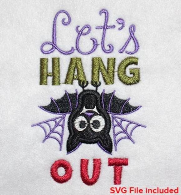 Picture of Halloween Lets Hang Applique Machine Embroidery Design