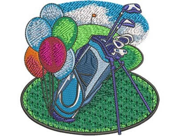 Picture of Retirement At The Links Machine Embroidery Design
