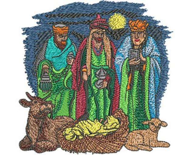 Picture of THREE WISE MEN Machine Embroidery Design