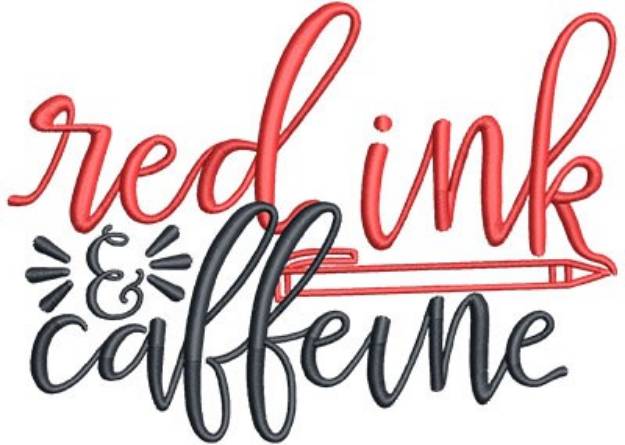 Picture of Red Ink & Caffeine Machine Embroidery Design