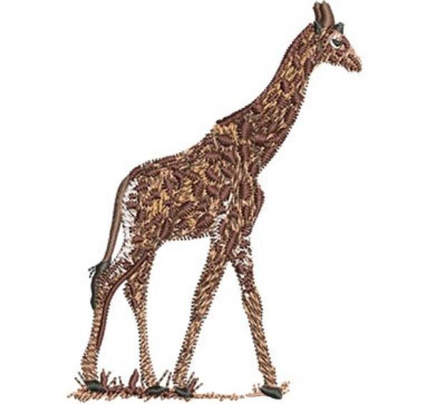 Picture of Realistic Giraffe Machine Embroidery Design