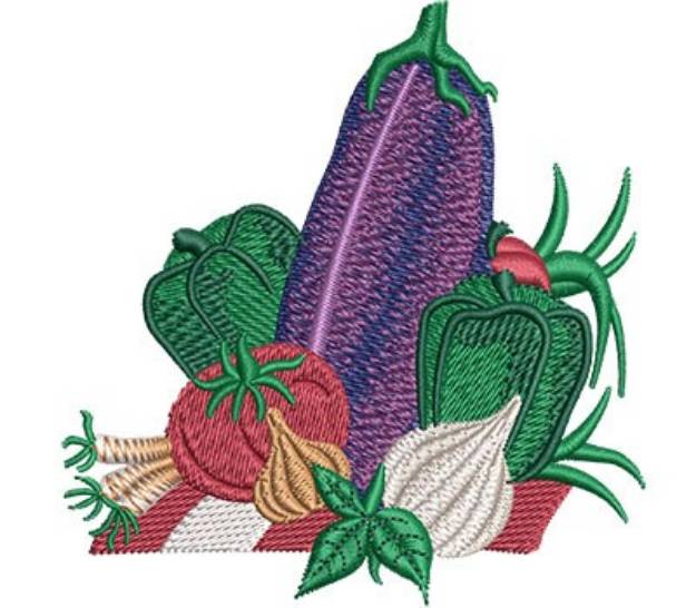 Picture of Vegetable Motif Machine Embroidery Design