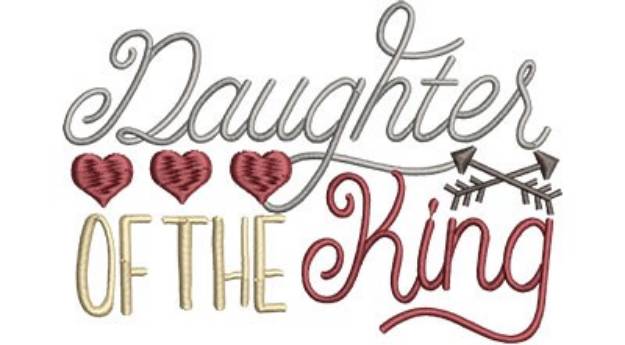 Picture of Daughter Of The King Machine Embroidery Design