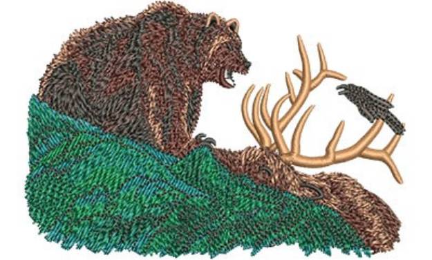 Picture of GRIZZLY & ELK Machine Embroidery Design