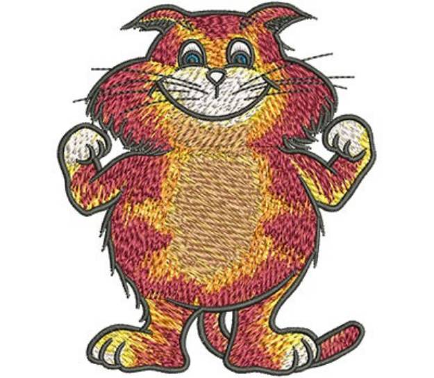 Picture of CARTOON CAT CHAMP Machine Embroidery Design