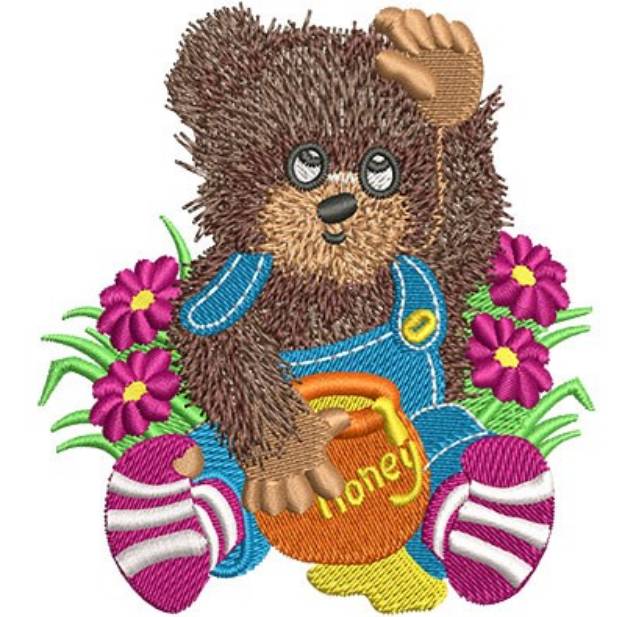 Picture of HONEY BEAR Machine Embroidery Design