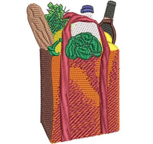 Picture of Full Grocery Bag Machine Embroidery Design