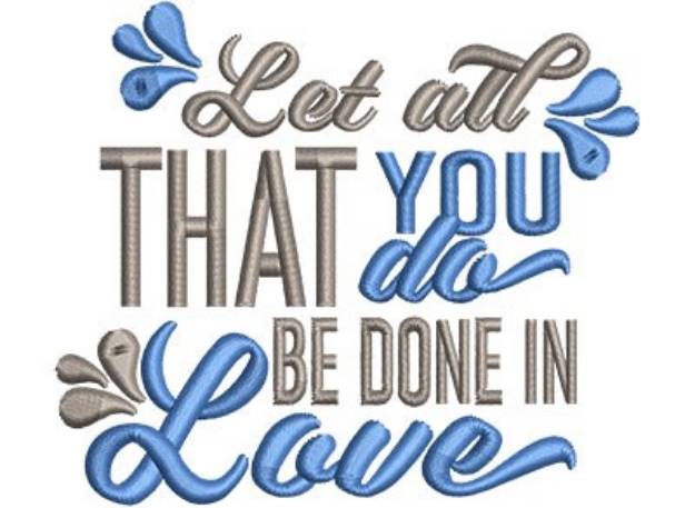 Picture of All You Do Machine Embroidery Design