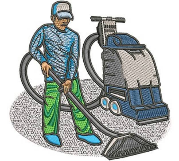 Picture of Carpet Cleaner Machine Embroidery Design