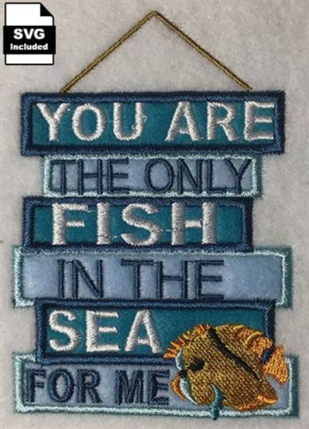 Picture of My Only Fish Machine Embroidery Design