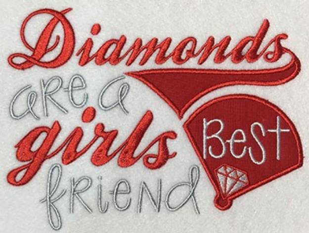 Picture of BBA diamondsareagirls Machine Embroidery Design