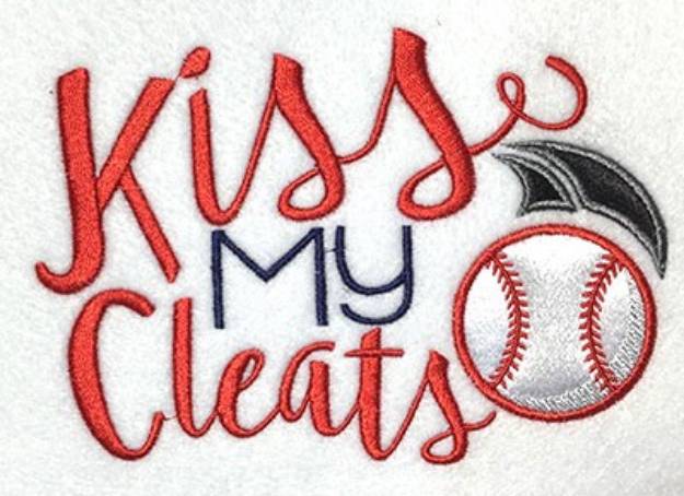 Picture of BBA kissmycleats Machine Embroidery Design