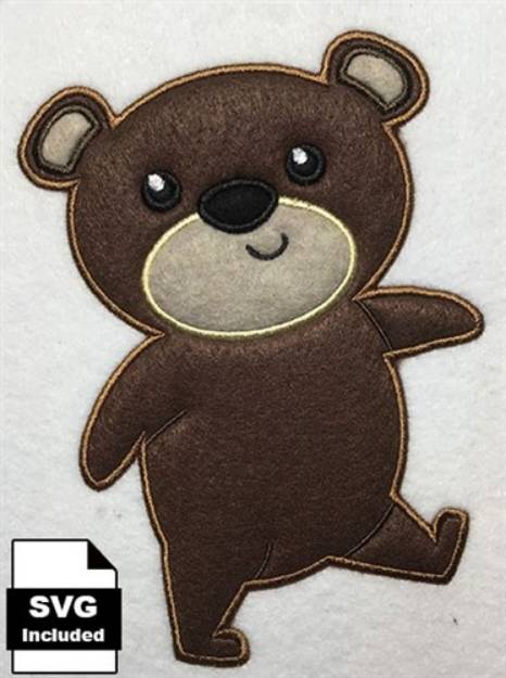 Picture of CA bear Machine Embroidery Design