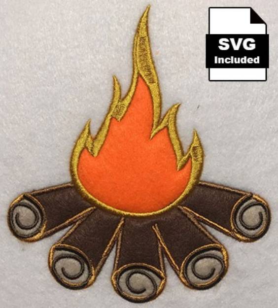 Picture of CA campfire Machine Embroidery Design