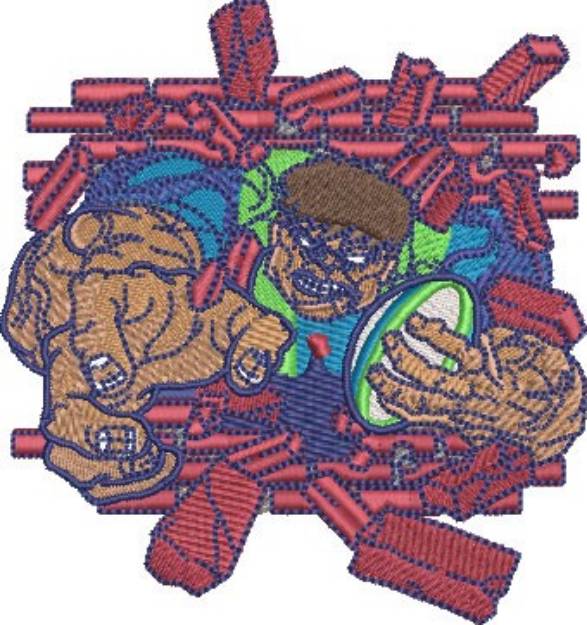 Picture of Ruby Hulk Machine Embroidery Design