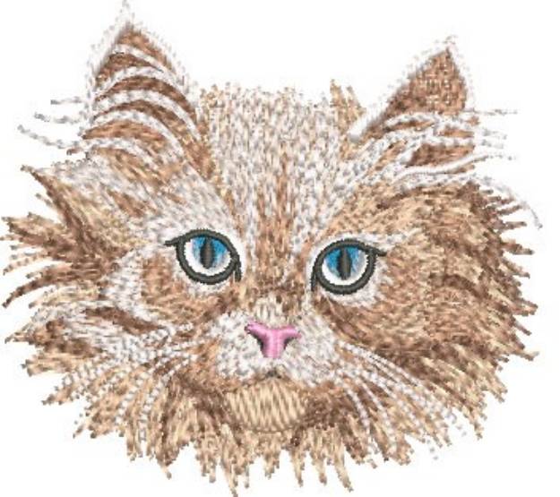 Picture of Realistic Kitten Face Machine Embroidery Design