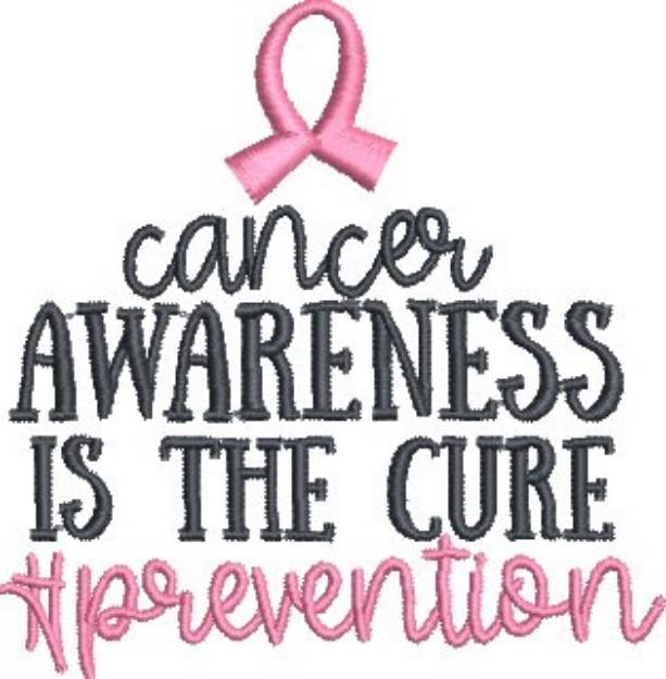 Picture of Cancer Awareness Machine Embroidery Design