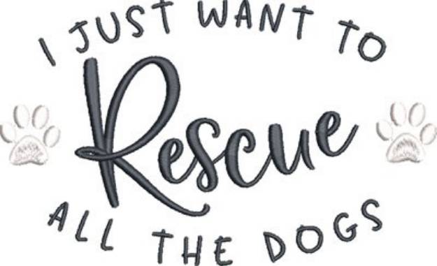 Picture of Rescue Dogs Machine Embroidery Design