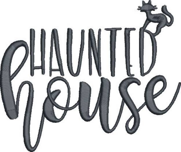 Picture of Haunted House Machine Embroidery Design