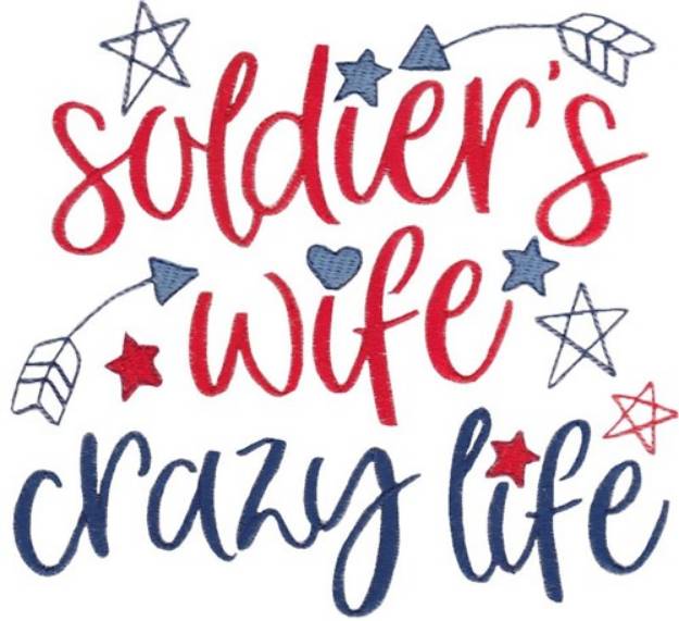 Picture of Soldiers Wife Machine Embroidery Design