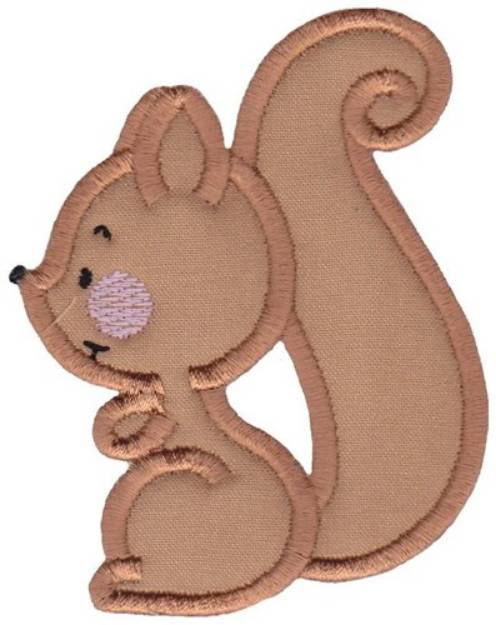 Picture of Applique Squirrel Machine Embroidery Design