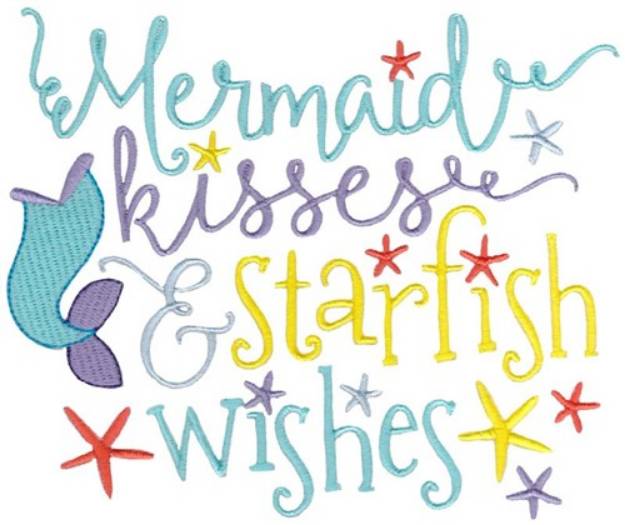 Picture of Mermaid Kisses Machine Embroidery Design