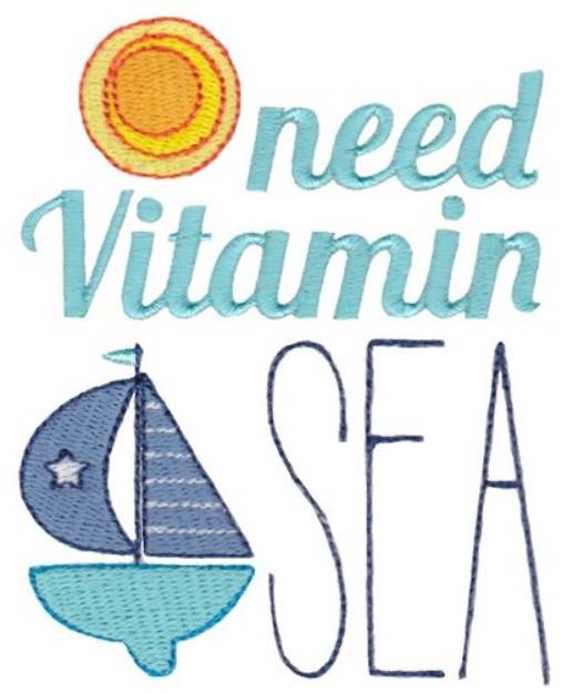 Picture of Vitamin Sea Machine Embroidery Design