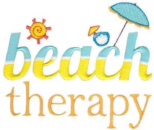 Picture of Beach Therapy Machine Embroidery Design
