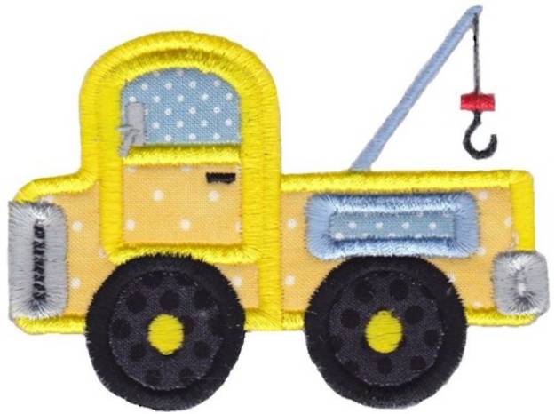 Picture of Applique Tow Truck Machine Embroidery Design