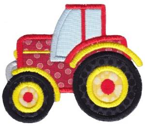 Picture of Applique Tractor Machine Embroidery Design