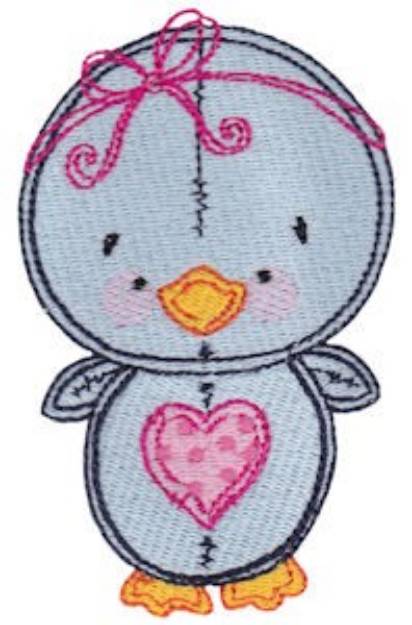 Picture of Baby Doll Bird Machine Embroidery Design