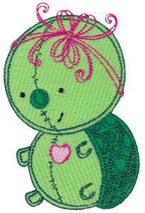Picture of Baby Dolls Turtle Machine Embroidery Design