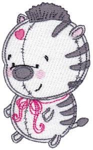 Picture of Baby Dolls Zebra Machine Embroidery Design