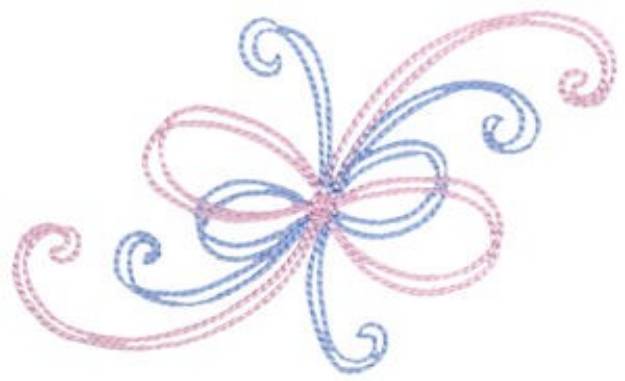 Picture of Baby Dolls Ribbon Bow Machine Embroidery Design