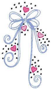 Picture of Baby Dolls Bow Machine Embroidery Design