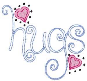 Picture of Baby Dolls Hugs Machine Embroidery Design