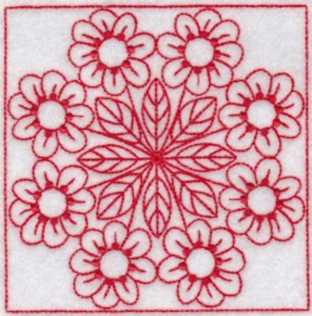 Picture of Spring Time Quilt Blocks Machine Embroidery Design