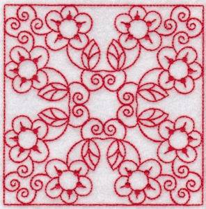 Picture of Spring Time Quilt Blocks Machine Embroidery Design