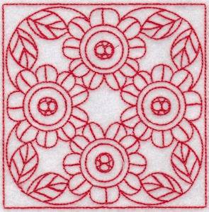 Picture of SpringTime Quilt Blocks Machine Embroidery Design